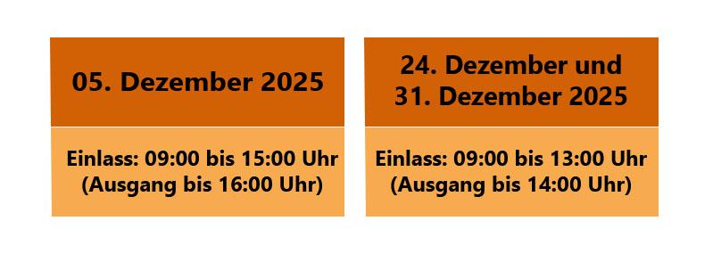 Weihnachtsöffnungseiten 2025